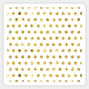 Gold Foil Polka Dots Sticker